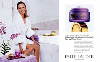 Estée Lauder's 'Face and Throat Creme'.