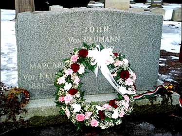 Het graf van John von Neumann in Princeton Cemetery.