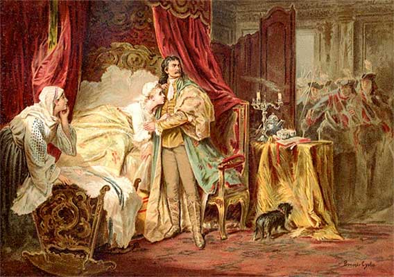 Een schilderij van 1869 door Benczúr Gyula dat het gevangennemen van Rákóczi in 1700 voorstelt.