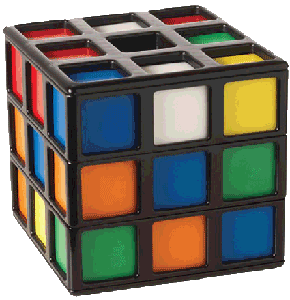 Rubik's kubus 17x17x17 eindresultaat.