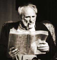 Schwarz kort voor zijn dood. 