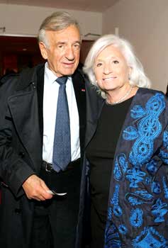 Elie Wiesel samen met zijn echtgenote Marion.