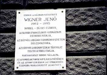 Wigners geboortehuis in Budapest.