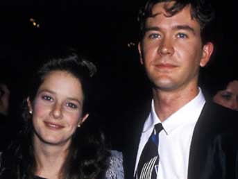 Debra Winger met haar eerste echtgenoot Timothy Hutton. 